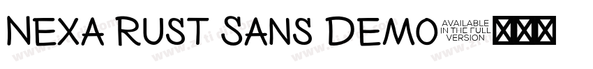 Nexa Rust Sans Demo字体转换